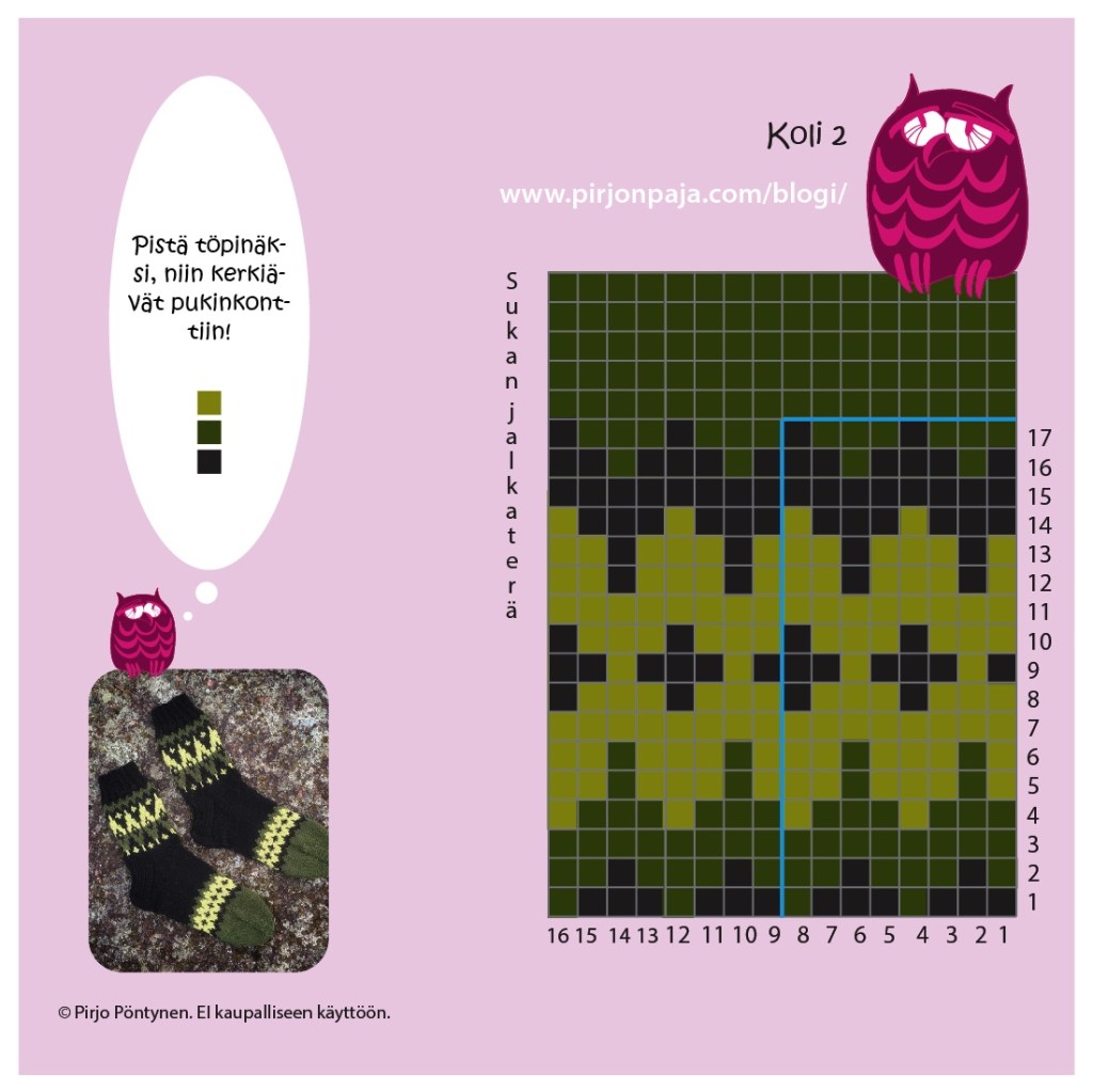 Koli ruutupiirros 2 Pirjon paja